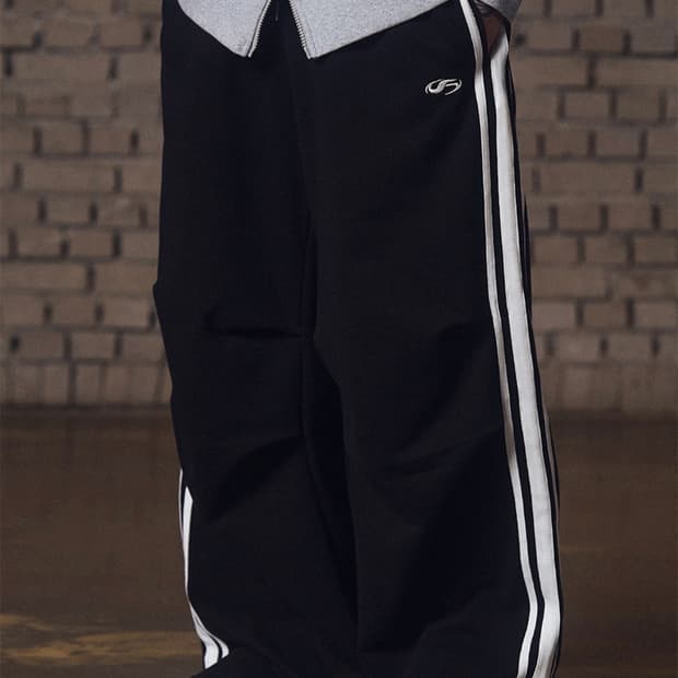 FILLUMINATE 트랙 라인 스트링 스웨트 팬츠