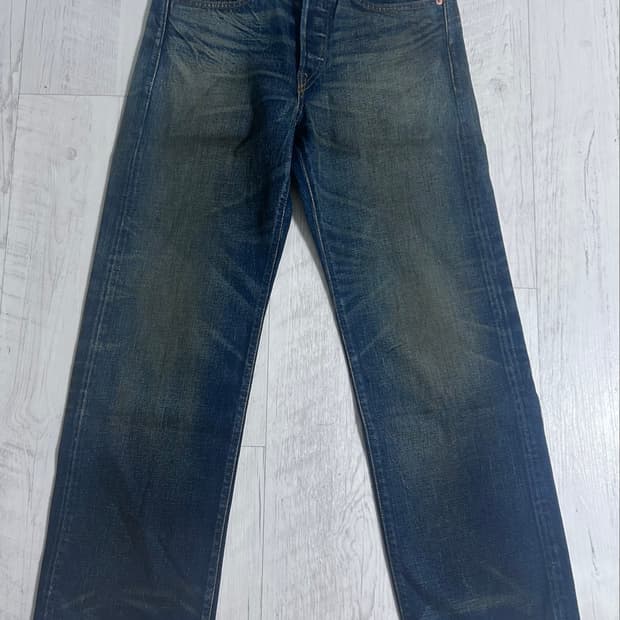 RRL 빈티지 파이브 포켓 기빈스 워싱 데님 진 29x30