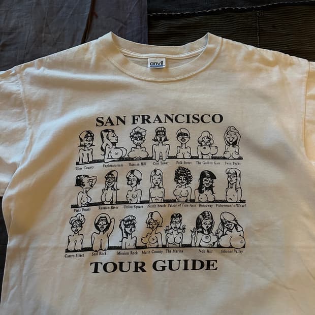 00s Vintage Anvil Tits T Shirt