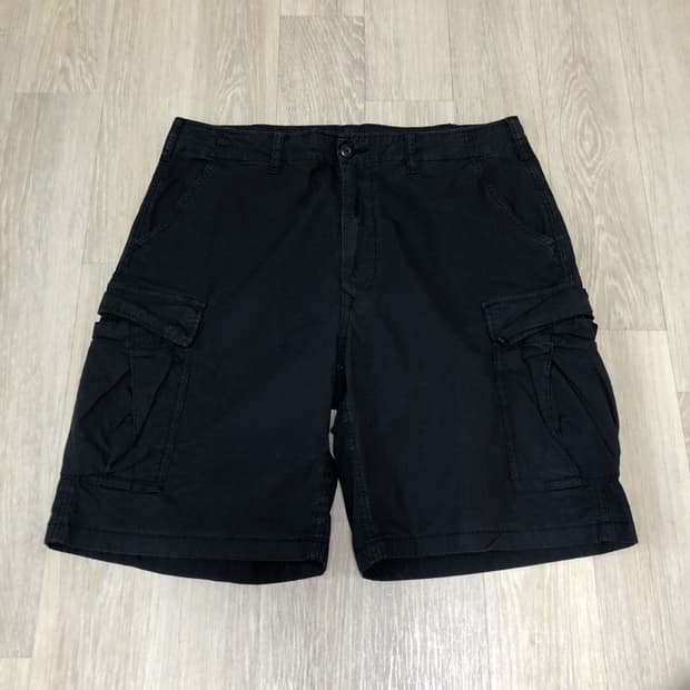 (L) 유니클로 UNIQLO 유틸리티 카고 반바지 팬츠 유니클로카고 블랙