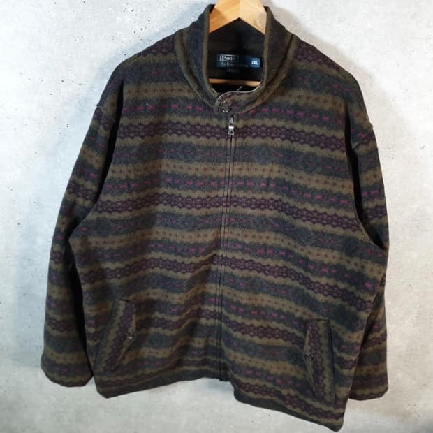 폴로 아즈텍 플리스 xxl 희귀