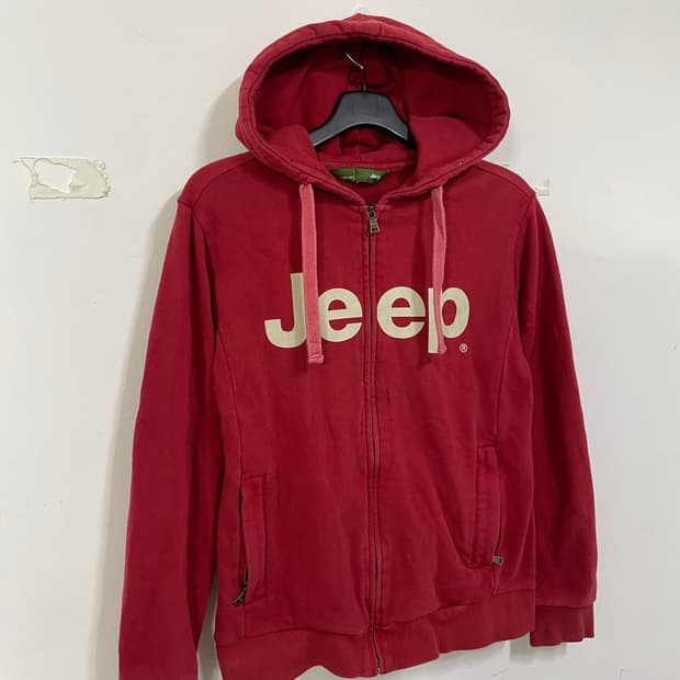 Jeep 지프 레드 후드집업