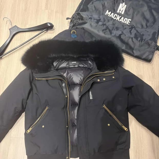 맥케이지 딕슨 블랙 패딩 46사이즈