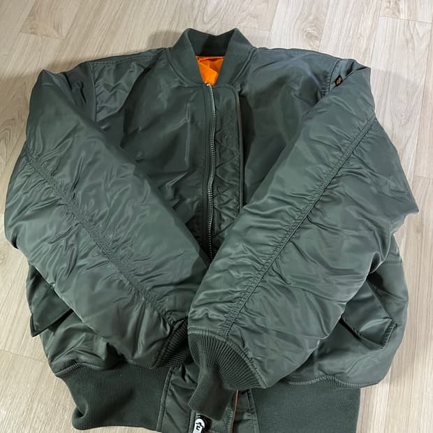 알파인더스트리 ma-1 필드그레이 L