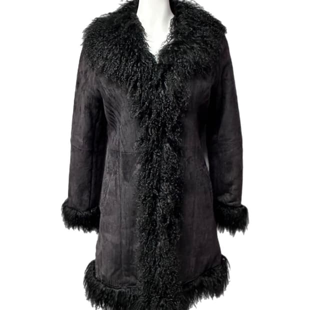 티벳램 퍼 무스탕코트