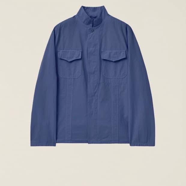 ee 누마레 MILITARY SHIRT JACKE 블루
