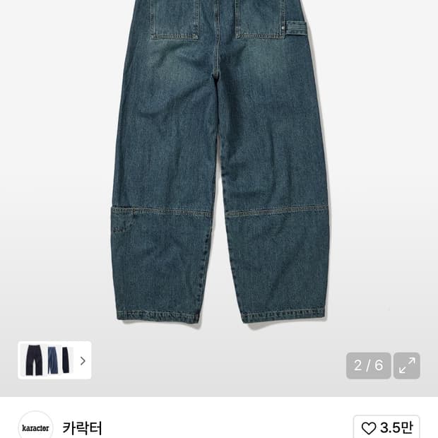 karactor sack denim pants 00