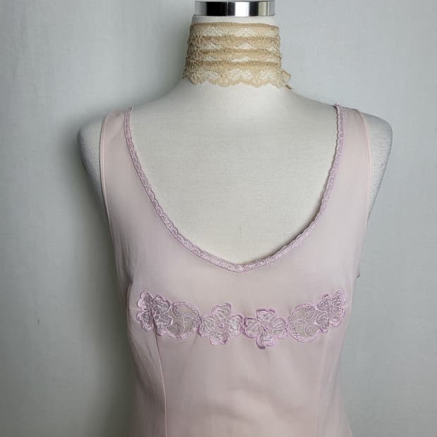 빈티지 체리블라썸 슬립 원피스