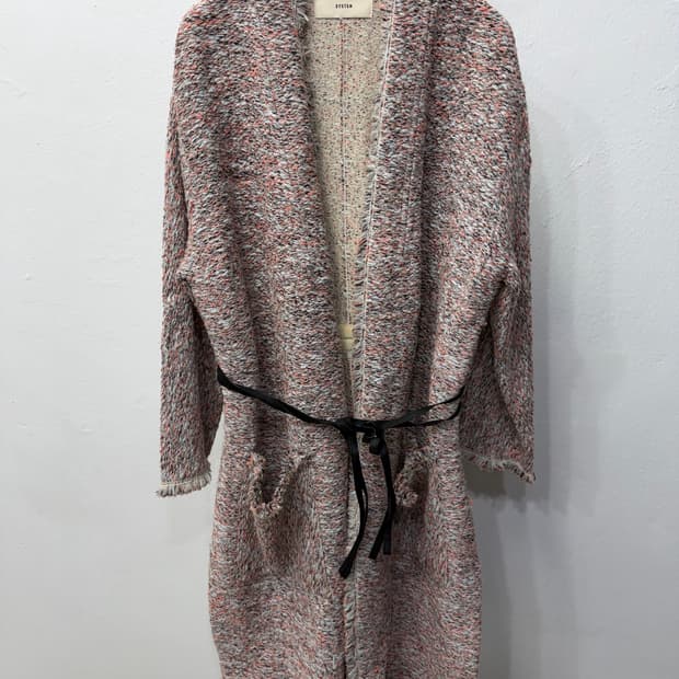 정품) SYSTEM 시스템 한섬 트위드 자켓 가디건 90 F