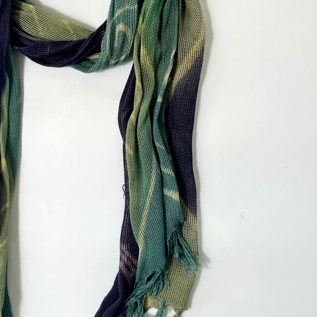 포레스트 그린 에스닉 스카프