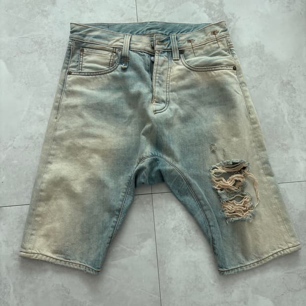 R13 데님 반바지