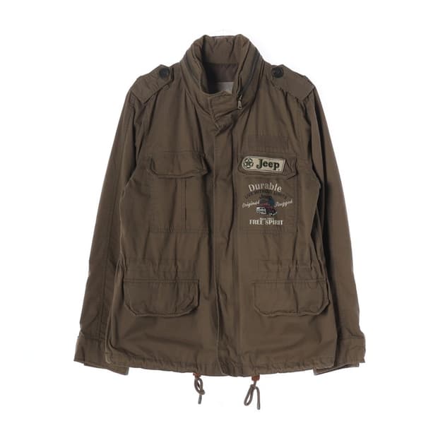 Jeep 빈티지 패치 워크 필드 야상 자켓 L