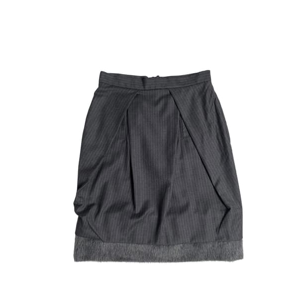 Cividini 퍼 레이어드 스커트 (italy)  