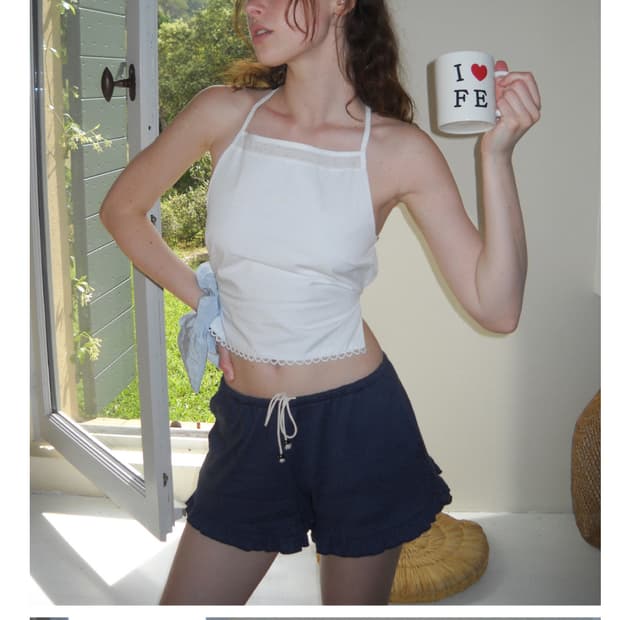 포에토 반바지 daia jaquard shorts