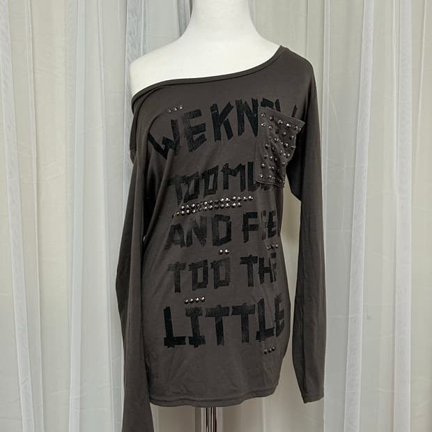 핑키앤다이안 펑크 포켓 스터드 롱슬리브 