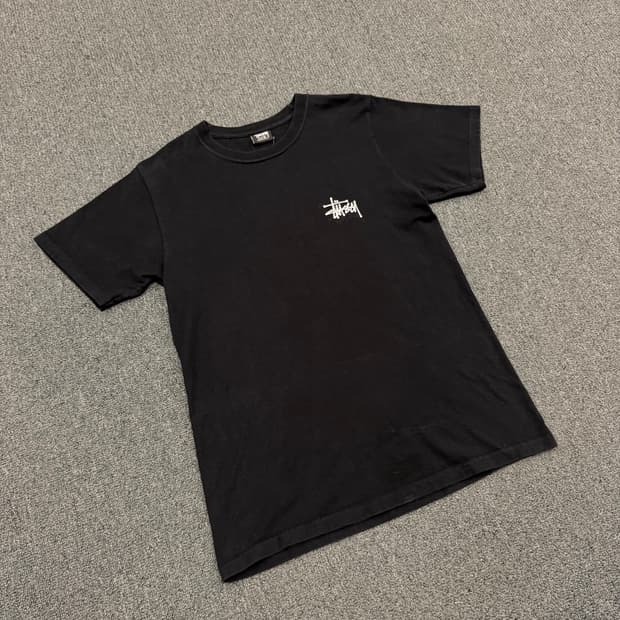 S) 스투시 빈티지 베이직 반팔 티셔츠