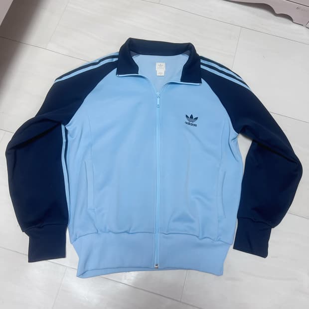 (M)아디다스 구름배색 져지 스카이블루 베켄바우어