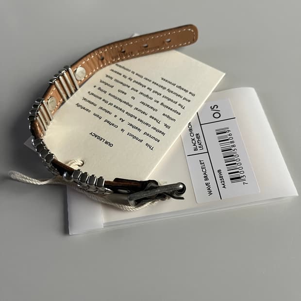 아워레가시 25FW 웨이브 브레이슬릿 블랙