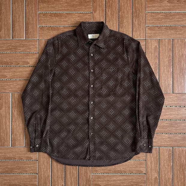 Ikka dot pattern cotton shirts