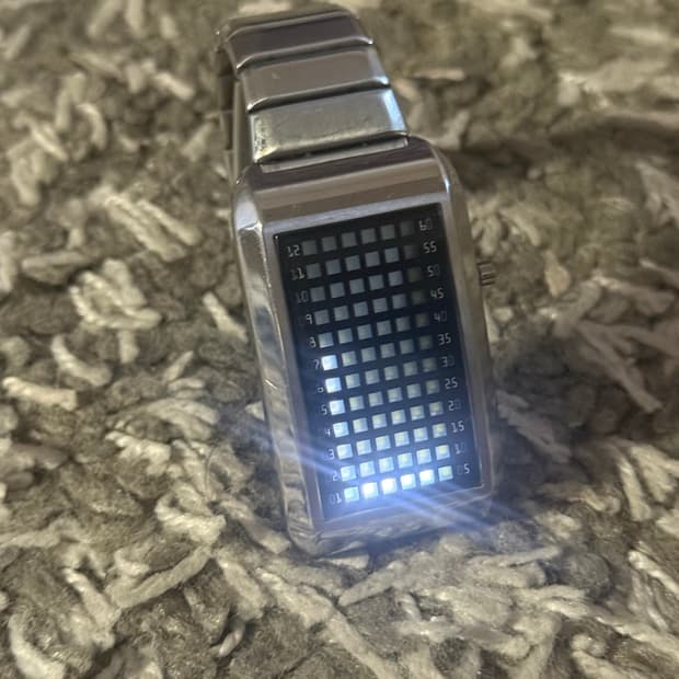 핌프 2세대 실버메탈 pimp LED 시계