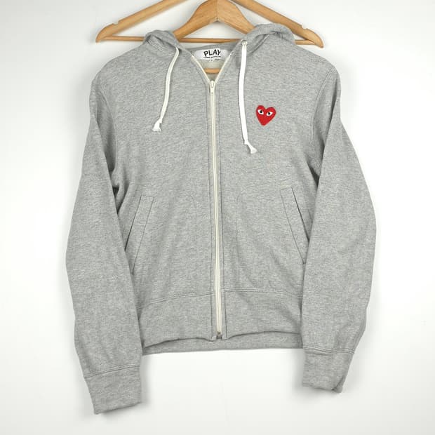 [L] 꼼데가르송 플레이 레드하트와펜 후드집업