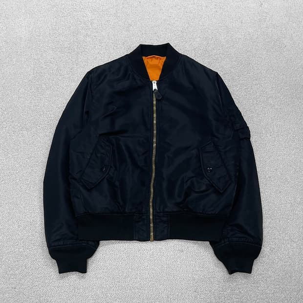 알파인더스트리 ma-1 항공점퍼 자켓 블랙
