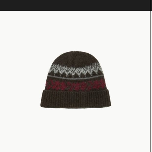 아모멘토 자카드 비니