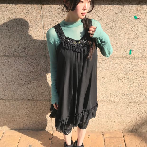 vintage Axes Femme frill one-piece