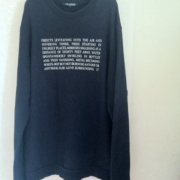 raf simons 라프시몬스 2005년 아키이브 스웨트셔츠