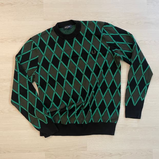 프레드페리 21fw 아가일 니트