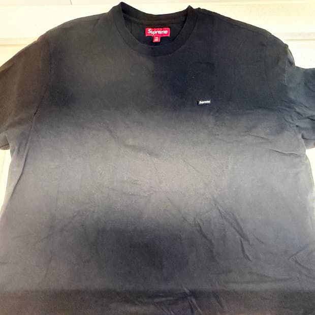 [정품/XXL] 슈프림 25SS 스몰 박스 로고 반팔 티셔츠 블랙