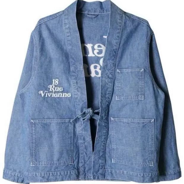 겐조 베르디 데님 기모노 자켓 가디건