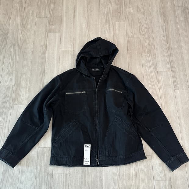 GU 언더커버 데님 집업 파카 청자켓 블랙 M