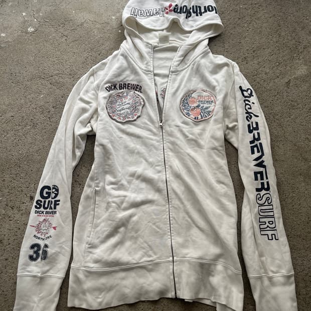(Japanese vintage)patchwork zip up hoody
