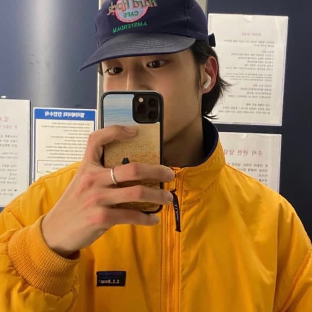 엘엘빈 3시즌 웜업자켓 옐로우