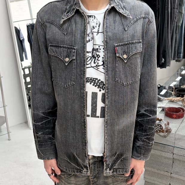 리바이스 웨스턴 스티칭 데님 자켓