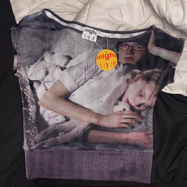 프린팅 오프숄더 반팔 새상품