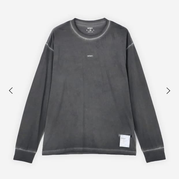 새티스파이 / 아우라라이트 롱 티셔츠 / 피그먼트 블랙 / M