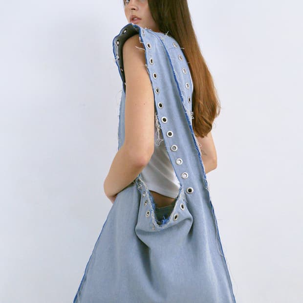 폴리수엠 Big Crossbodybag Denim blue