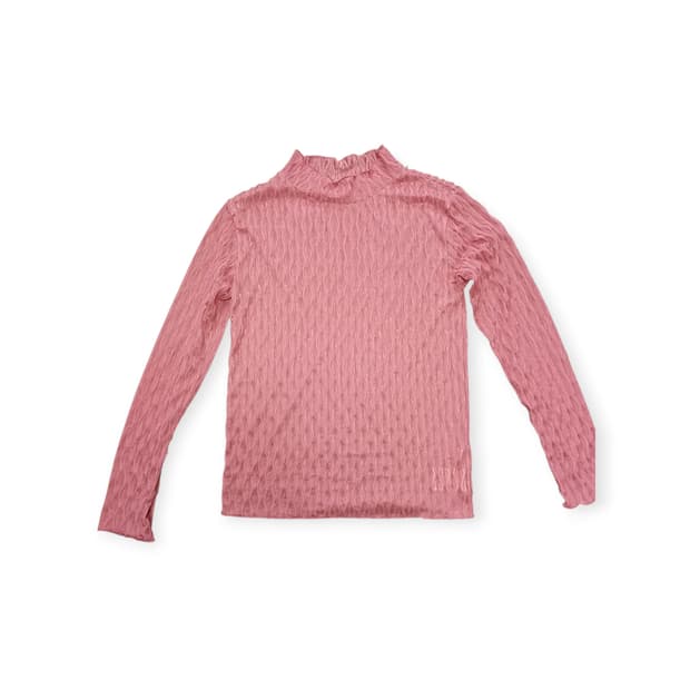 모리걸 cutie blonde 핑크 플리츠티셔츠