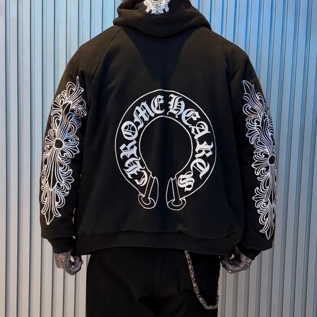 크롬하츠 플로럴 후드티 M (90년대 빈티지)