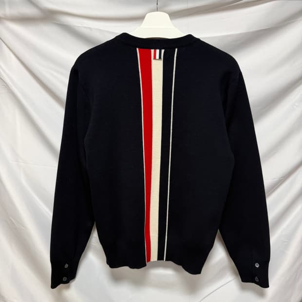 [S+급/3] 톰브라운 밀라노스티치 백삼선 니트 백화점판