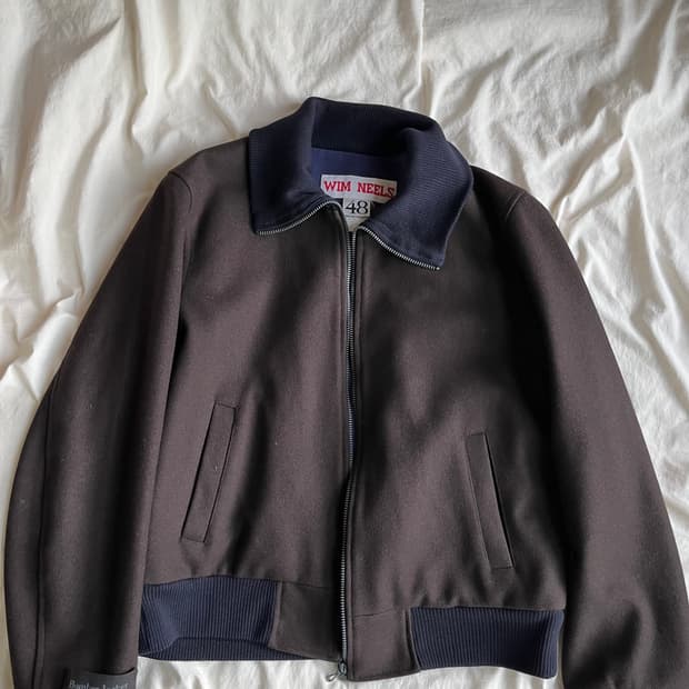 Wim Neels 아카이브 울 봄버 자켓