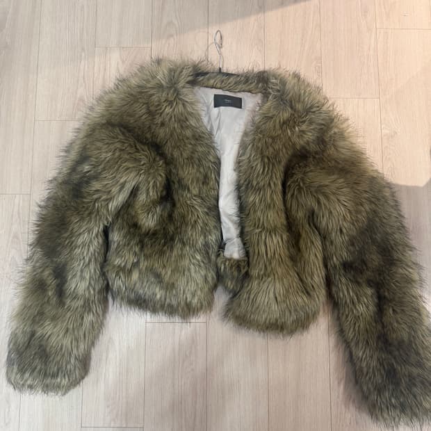 칸다마리츠 (전 shiper) 투톤 퍼자켓 브라운