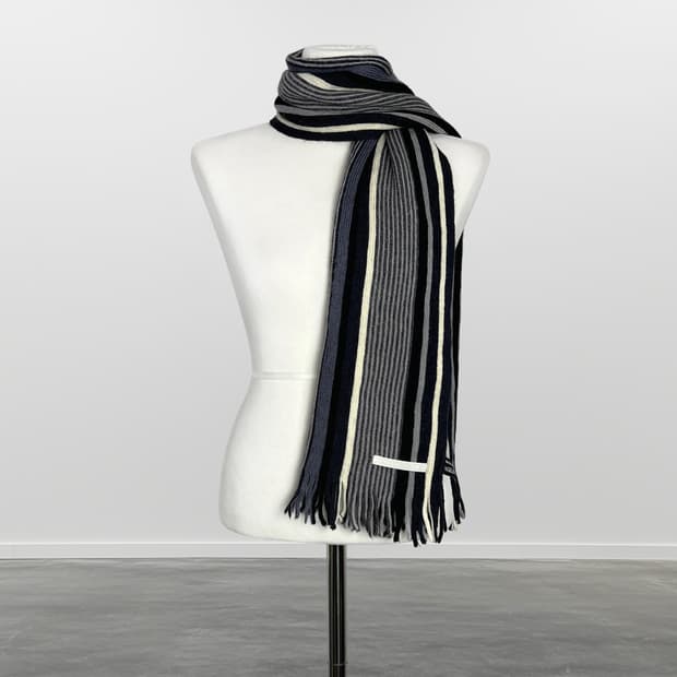MALE&CO 스트라이프 울 머플러 
