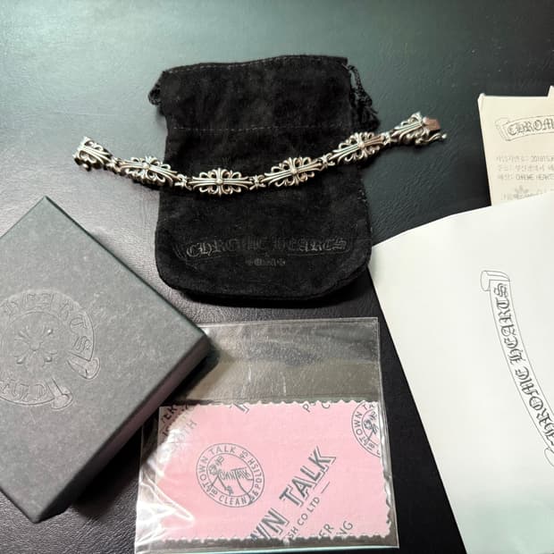 [os] 크롬하츠 플로랄 링크팔찌 4링크