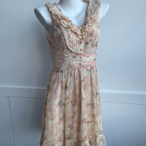 Axes femme 프릴 카라 원피스