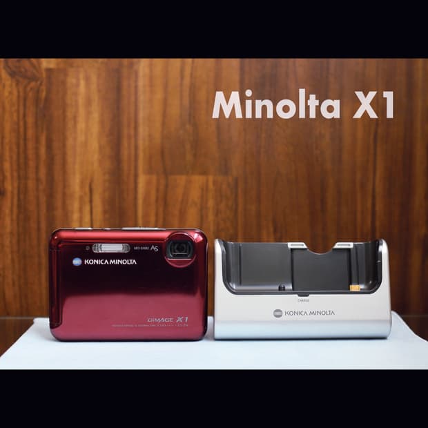 레어 <A+급> 미놀타 디미지 x1 와인 레드 빈티지 디카