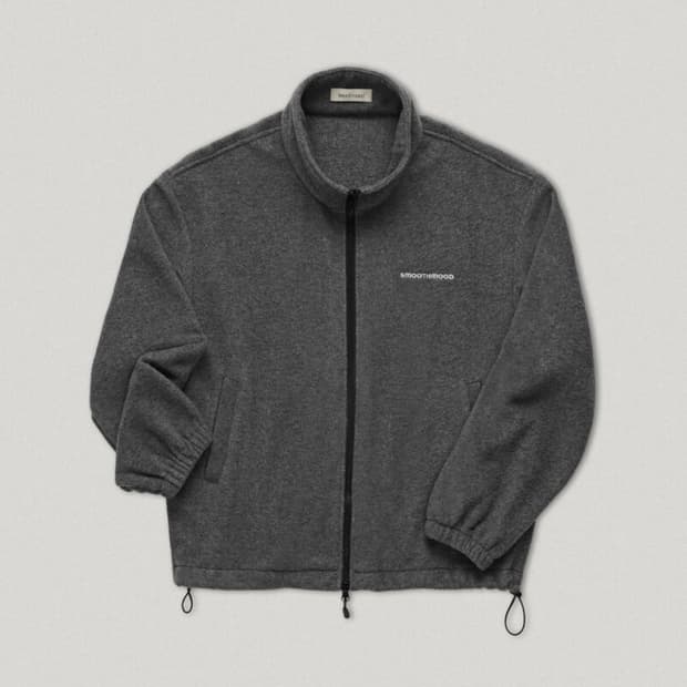 스무스무드 그레이 플리스 점퍼