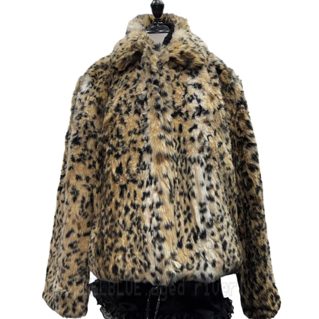 Leopard Faux Fur Short Jacket